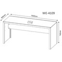 Ver imagem 5 de Kit Escritório e Home Office com Mesa e Estante 5 Nichos Cor:preto