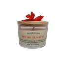 Ver imagem 1 de Vela Aromática Decorativa Brilho de Natal com Pavio de Algodão e Cera de Coco 120GR Essência Premium