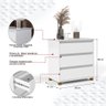 Mini Cômoda EJ 3 Gavetas Mesa Cabeceira Decoração Quarto Casal Solteiro Infantil - Branco - - 6