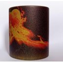 Ver imagem 2 de Caneca De Cerâmica Resinada Com Glitter Dourada Coração