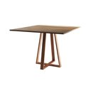 Ver imagem 2 de Mesa de Jantar Mônaco 110cm Tampo Imbuia Pés Cobre