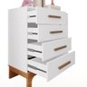 Kit Quarto Infantil Guarda-roupas e Cômoda Doçura Branco/savana - 4