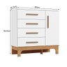 Kit Quarto Infantil Guarda-roupas e Cômoda Doçura Branco/savana - 6