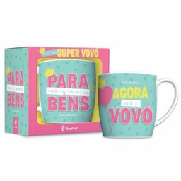 Caneca Porcelana Urban 360Ml Na Caixa - Promovida A Vovó - 1