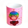 Caneca Bad Rose Personagem Autoral - Br1652 - Pink And Rose - 1