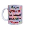 Caneca Branca De Cerâmica Resinada Gratidão - 1