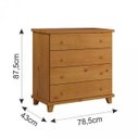 Ver imagem 6 de Quarto de Bebê Completo com Guarda-Roupa, Berço, Mesa de Cabeceira e Cômoda Hugs Móveis