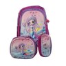 Kit Mochila Lancheira Estojo Infantil com Alça Ajustável Feminina Sereia Oceano - 1