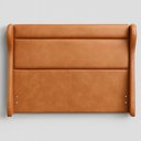 Ver imagem 2 de Cabeceira para Cama Box Queen 178cm Bono Lisa Courino Caramelo - Sallar Home