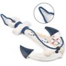 Ancora Decorativa Náutica Branco e Azul Marinha 33cm - 3