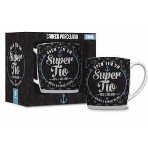 Caneca Porcelana Urban 360ml - Família - Tio