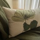 Ver imagem 3 de Kit 2 Capas de Almofadas Linho Bordada Floral Verde