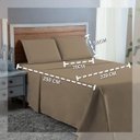 Ver imagem 3 de Kit Roupa Cama Queen 100% Algodão 4 Peças Percal 300 Fios Hotel Pousada:avela