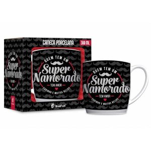 Caneca Porcelana Urban 360Ml - Super Namorado Presente