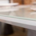 Ver imagem 3 de Mesa de Jantar Cone Oval 140x90 Cm Tampo Laca + Vidro Branca Base Branca Cor Branco
