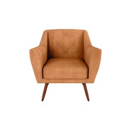 Poltrona Cadeira Decorativa Escritório Veneza Matrix Mostarda - 2