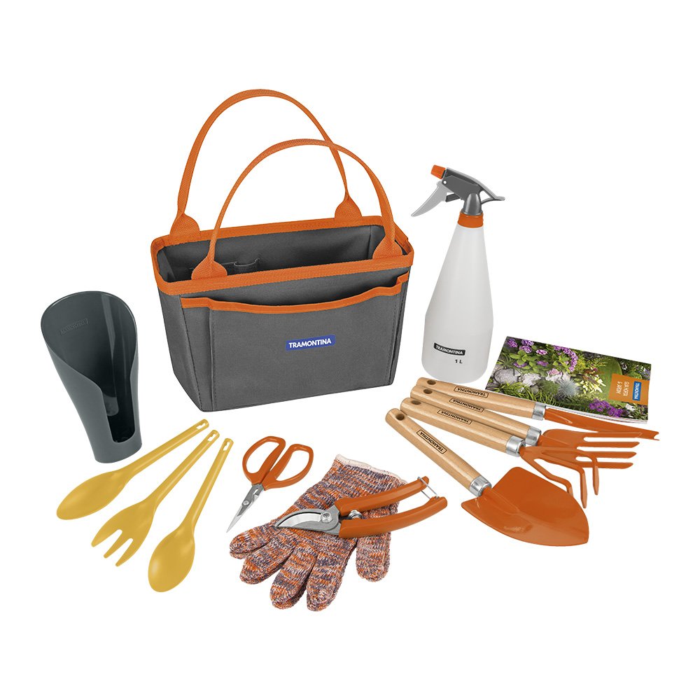 Kit para Jardinagem Tramontina 78124805 com 13 Peças Cinza - 2