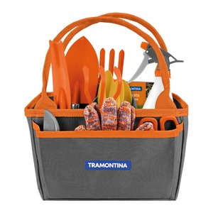 Kit para Jardinagem Tramontina 78124805 com 13 Peças Cinza
