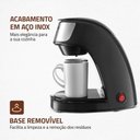 Ver imagem 4 de Cafeteira Elétrica Mondial Smart Coffe Preto/inox 500w 220v - C-42-2x-bi