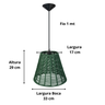 Luminária de Teto Corda Nautica Verde Área Gourmet - 3