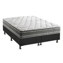 Ver imagem 1 de Cama Box King: Colchão Ortopédico Anjos D33/EP Supremo Track Double Face + Base CRC Suede Gray(193x2