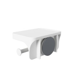 FLEX - PORTA PAPEL HIGIÊNICO COM SUPORTE/PRATELEIRA (COM VENTOSA) - 5
