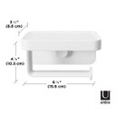 Ver imagem 2 de FLEX - PORTA PAPEL HIGIÊNICO COM SUPORTE/PRATELEIRA (COM VENTOSA)