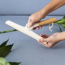 Ver imagem 3 de Rodo de Pia Oikos com Cabo de Bambu Dobrável Off-white