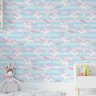 Papel de Parede Adesivo Unicórnio Arco Iris Quarto Sala 3m - 2