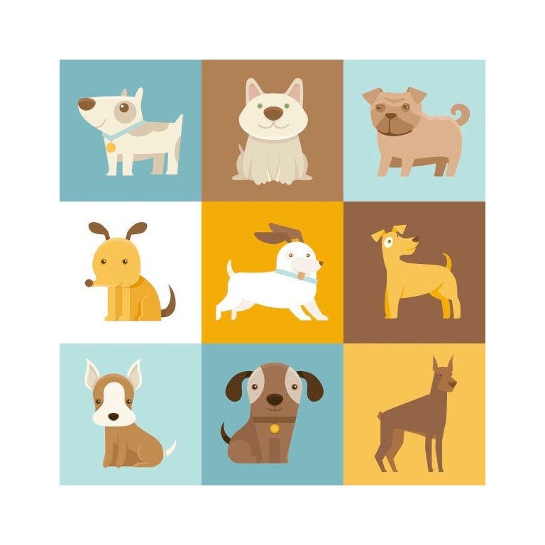 Papel Parede Adesivo Desenho Cachorro Animal Pet Sala 12m