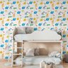 Papel de Parede Adesivo Animais Safari Quarto Infantil 5m - 2
