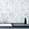 Papel de Parede Adesivo Mármore Branco Marble Carrara 12m - 3