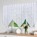 Ver imagem 1 de Cortina Bando Renda Cascata Cozinha Tulipa Branca 2,65x1,00