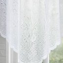 Ver imagem 6 de Cortina Bando Renda Cascata Cozinha Tulipa Branca 2,65x1,00