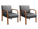 Ver imagem 1 de Kit 2 Poltronas Lara Cor:Veludo Cinza 220
