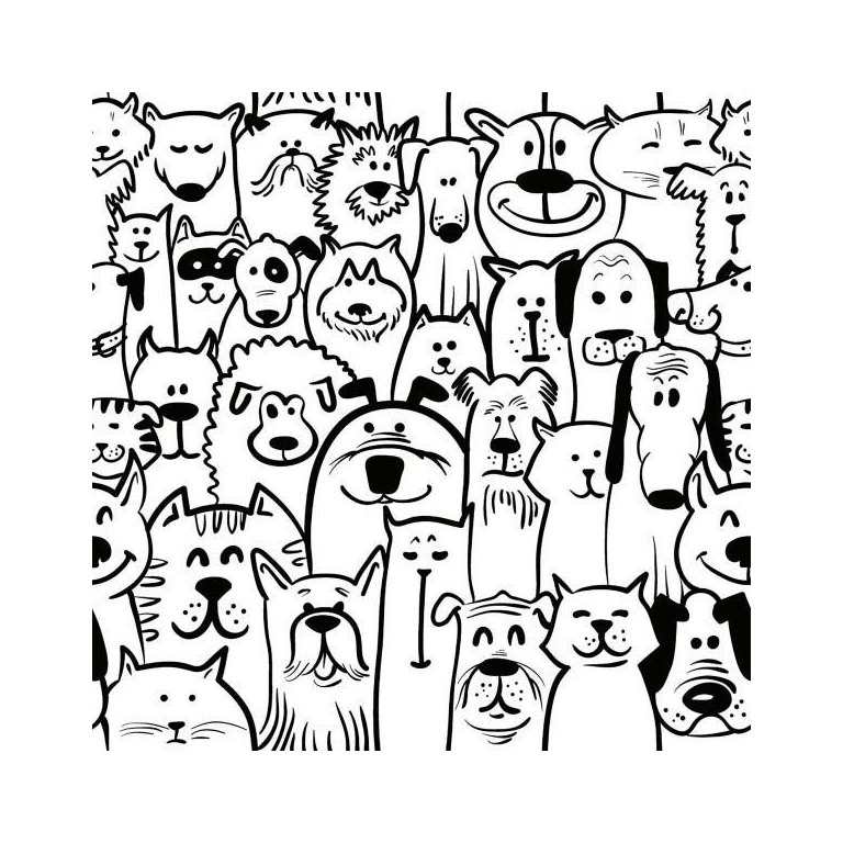 Papel de Parede Adesivo Dog Cachorro Pet Shop Lavável 3m Papel de Parede Adesivo Dog Cachorro Pet Shop Lavável 3m