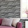 Papel de Parede Adesivo Pedra Canjiquinha Cinza Sala 5m - 2