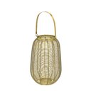 Ver imagem 1 de Lanterna Decorativa de Metal Dourado 33cm Paris Luz