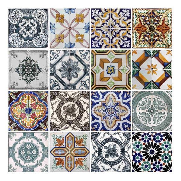 Papel Parede Adesivo Azulejo Portugues Cozinha Lavável 10m - 4