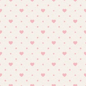 Papel de Parede Adesivo Coração Clássico Nude Quarto 12m