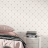 Papel de Parede Adesivo Coração Clássico Nude Quarto 5m - 2