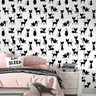 Papel de Parede Adesivo Desenho Gato Pet Shop Quarto 12m - 3