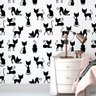 Papel de Parede Adesivo Desenho Gato Pet Shop Quarto 12m - 2