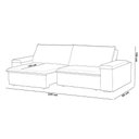 Ver imagem 4 de Sofá 3 Lugares Retrátil Reclinável para Sala 245cm Malfati F04 Veludo Marrom Claro - Lyam Decor