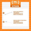 Ver imagem 2 de Kit - Régua para Gondola 91cm + 6 Ganchos Simples - Sa Gondolas