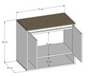 Ver imagem 3 de Gabinete de Banheiro Suspenso 70cm 2 Portas e Nicho Branco e Freijó