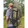 MOCHILA CARGUEIRA 70 LITROS IMPERMEÁVEL VIAGEM CAMPING TRILHA PESCA - Verde - 3