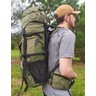 MOCHILA CARGUEIRA 70 LITROS IMPERMEÁVEL VIAGEM CAMPING TRILHA PESCA - Verde - 4