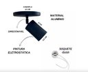 Ver imagem 2 de Luminaria Spot com Canopla de Aluminio Direcionavel Gu10