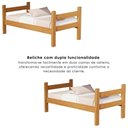 Ver imagem 7 de Beliche Solteiro Leticia com Cama Auxiliar Mili Mdf 199x95 Cm Nature Decmade